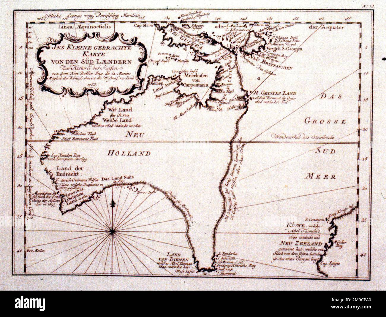 Mappa di Australia Foto Stock