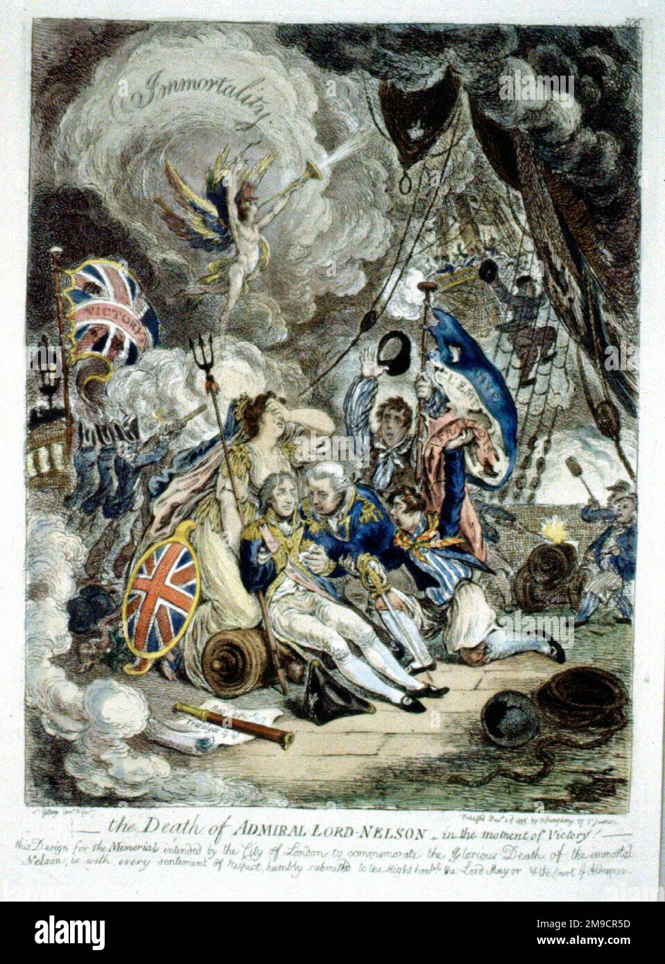La morte dell'Ammiraglio Lord Horatio Nelson Foto Stock