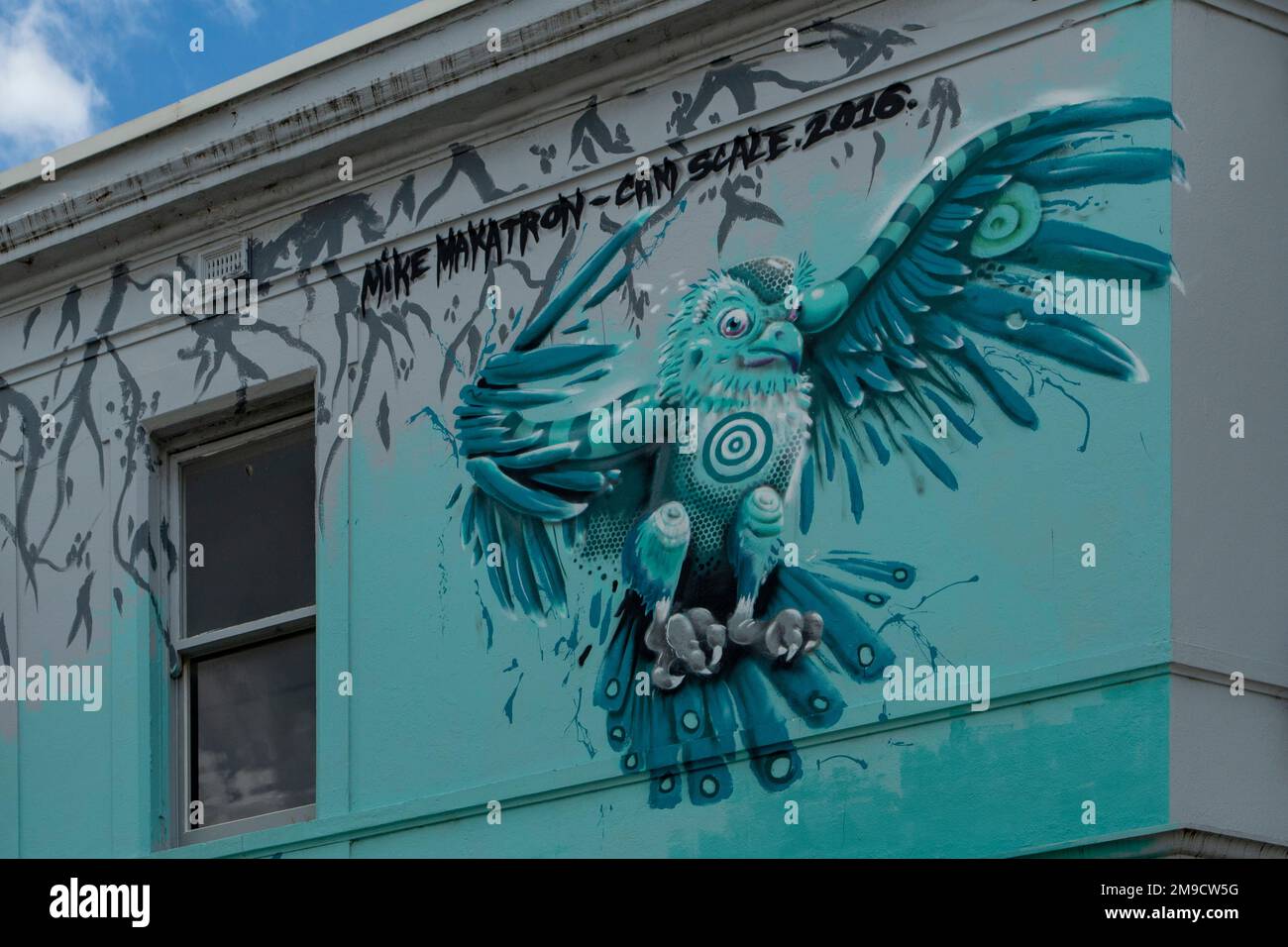 Blue Bird Street Art, South Yarra, Victoria, Australia Foto Stock