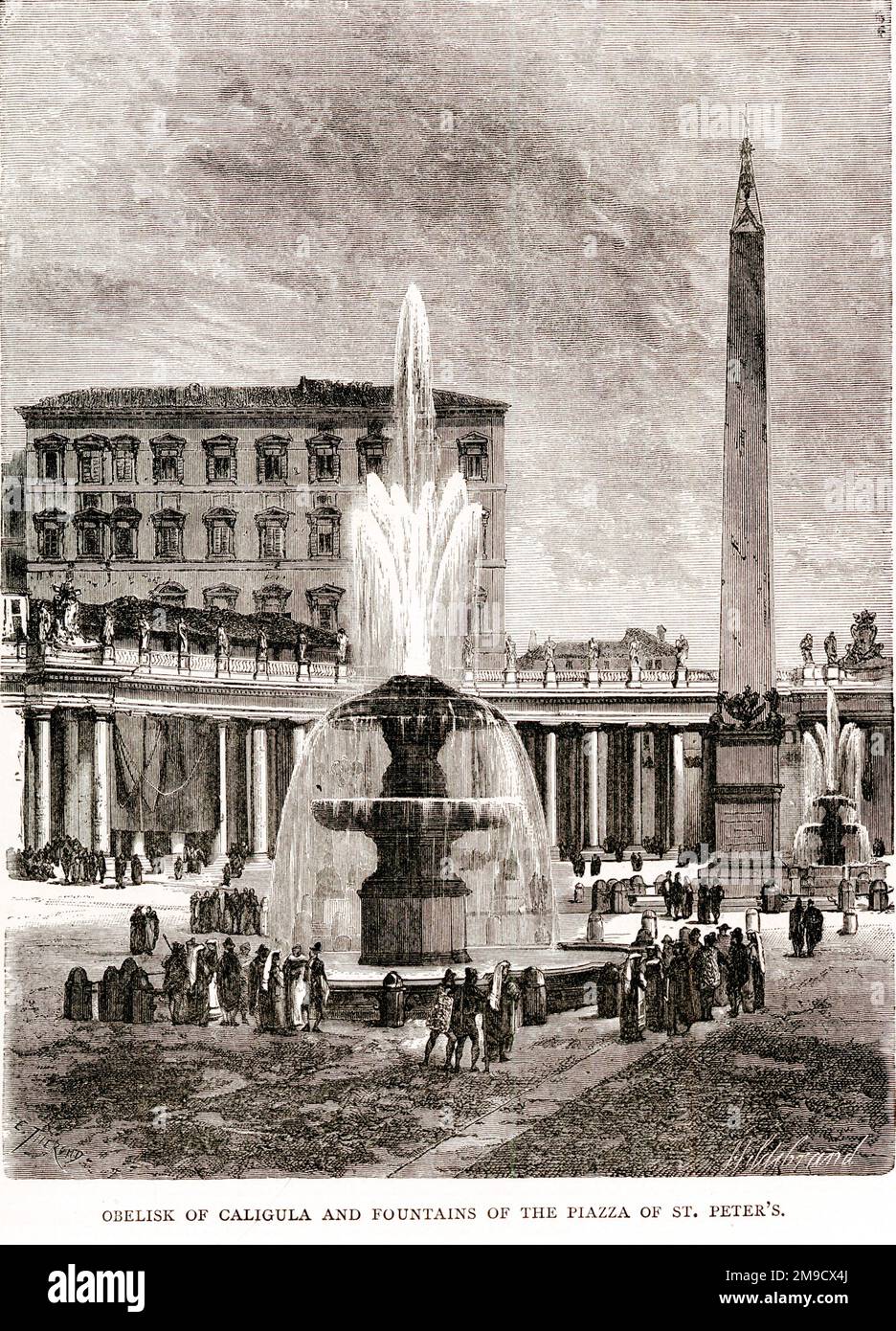 Fontana del Vaticano, Roma di San Pietro Foto Stock