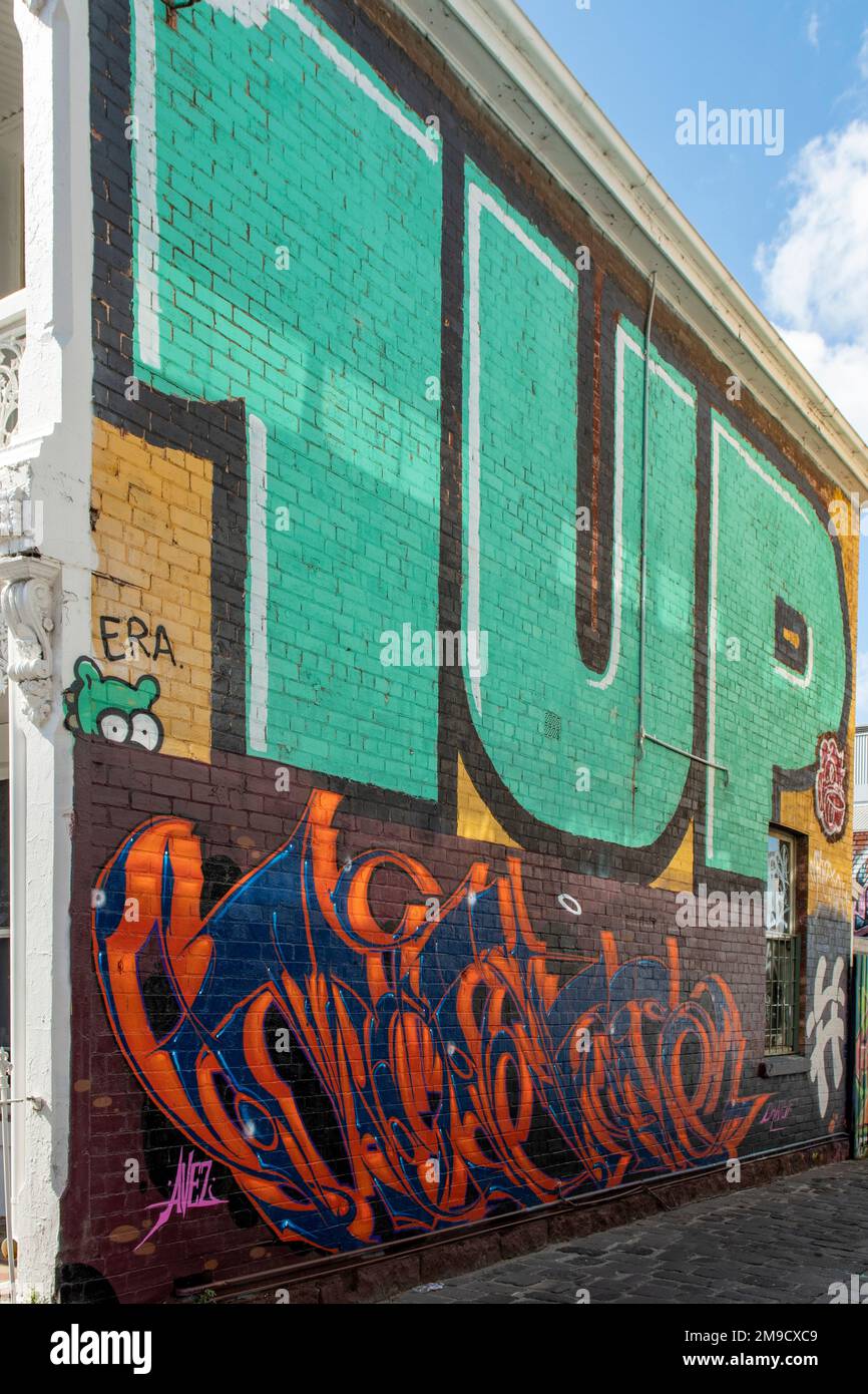 One Up Street Art, Windsor, Victoria, Asutralia Foto Stock