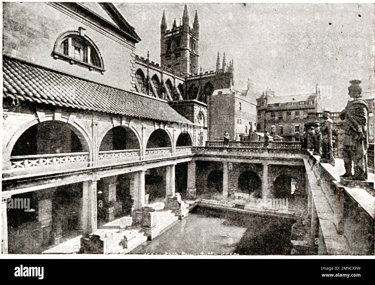 Bath, Inghilterra - bagno romano 55 a.C. Foto Stock