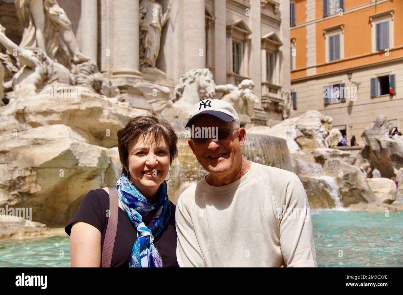 Amanti della Fontana di Trevi, Roma, Italia Foto Stock