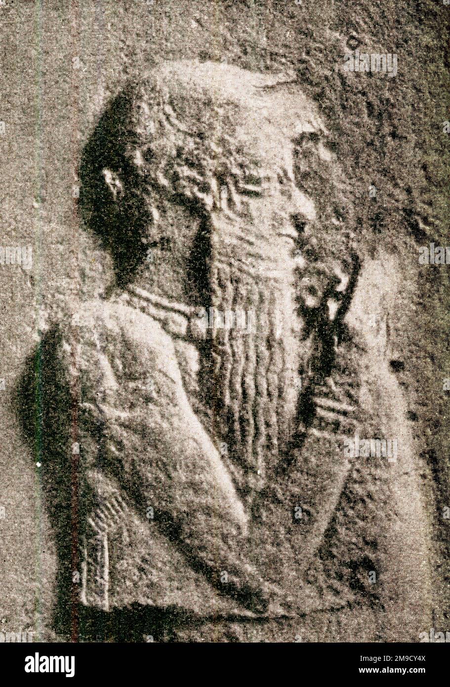 Scultura del re Hammurabi Foto Stock