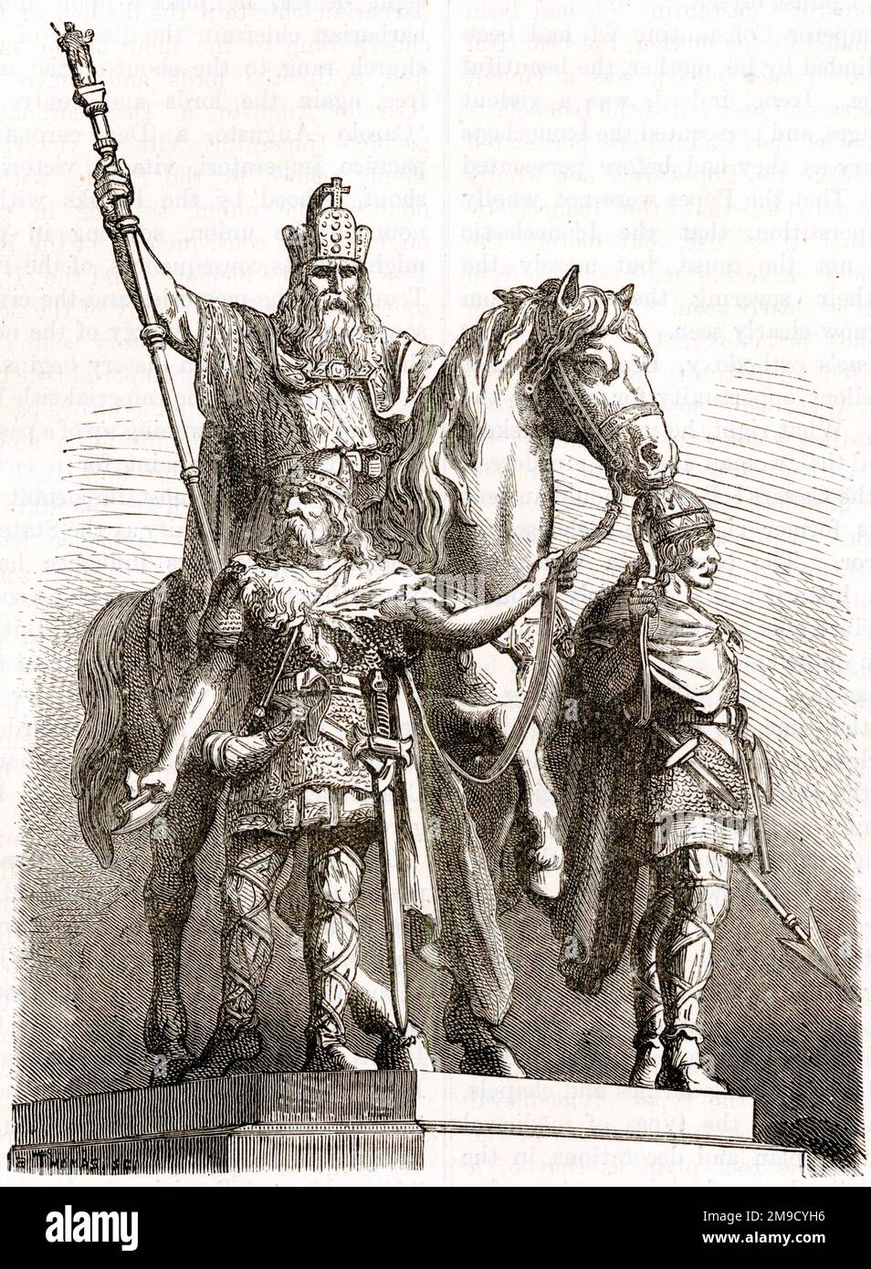 Statuetta Equestre Di Carlo Magno Carlo magno statua equestre immagini e fotografie stock ad alta