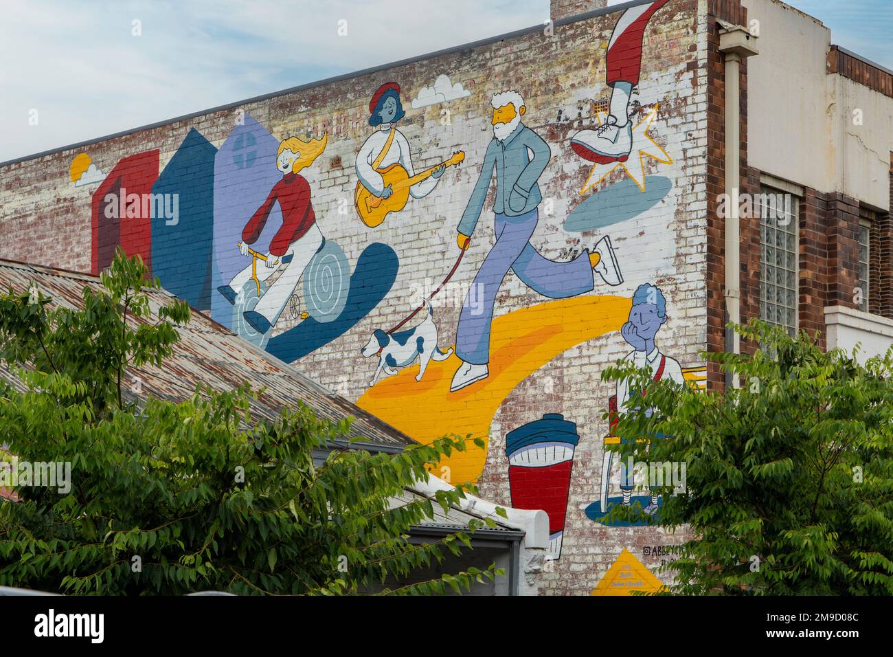 Street Art, North Richmond, Victoria, Australia Foto Stock