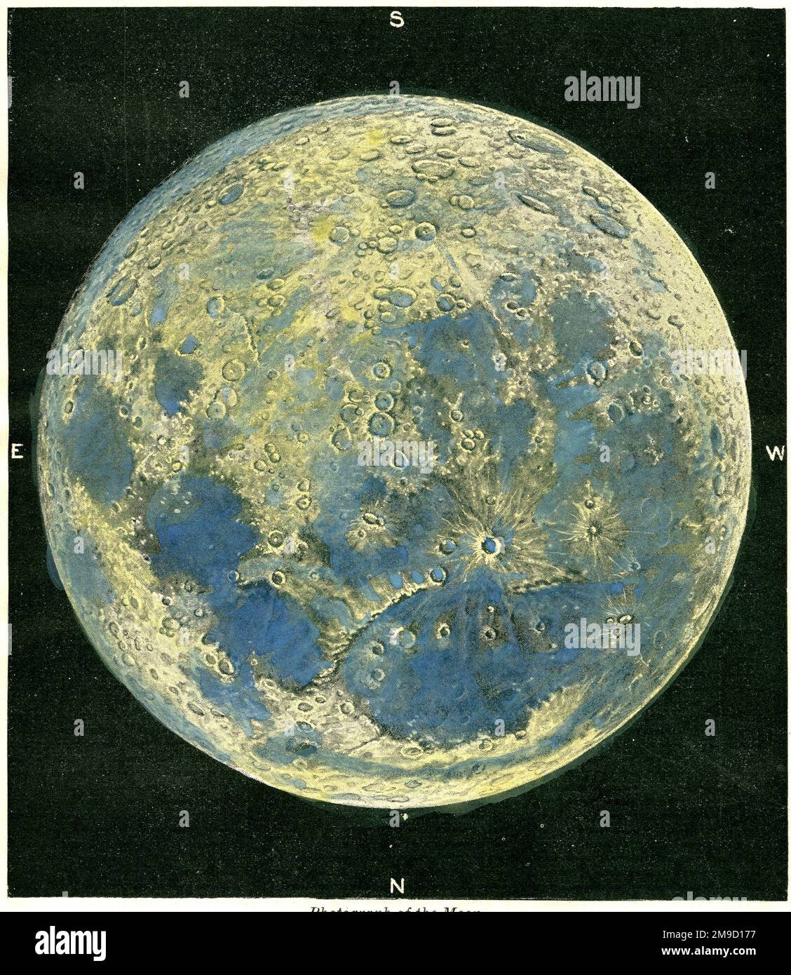 Mappa di luna Foto Stock