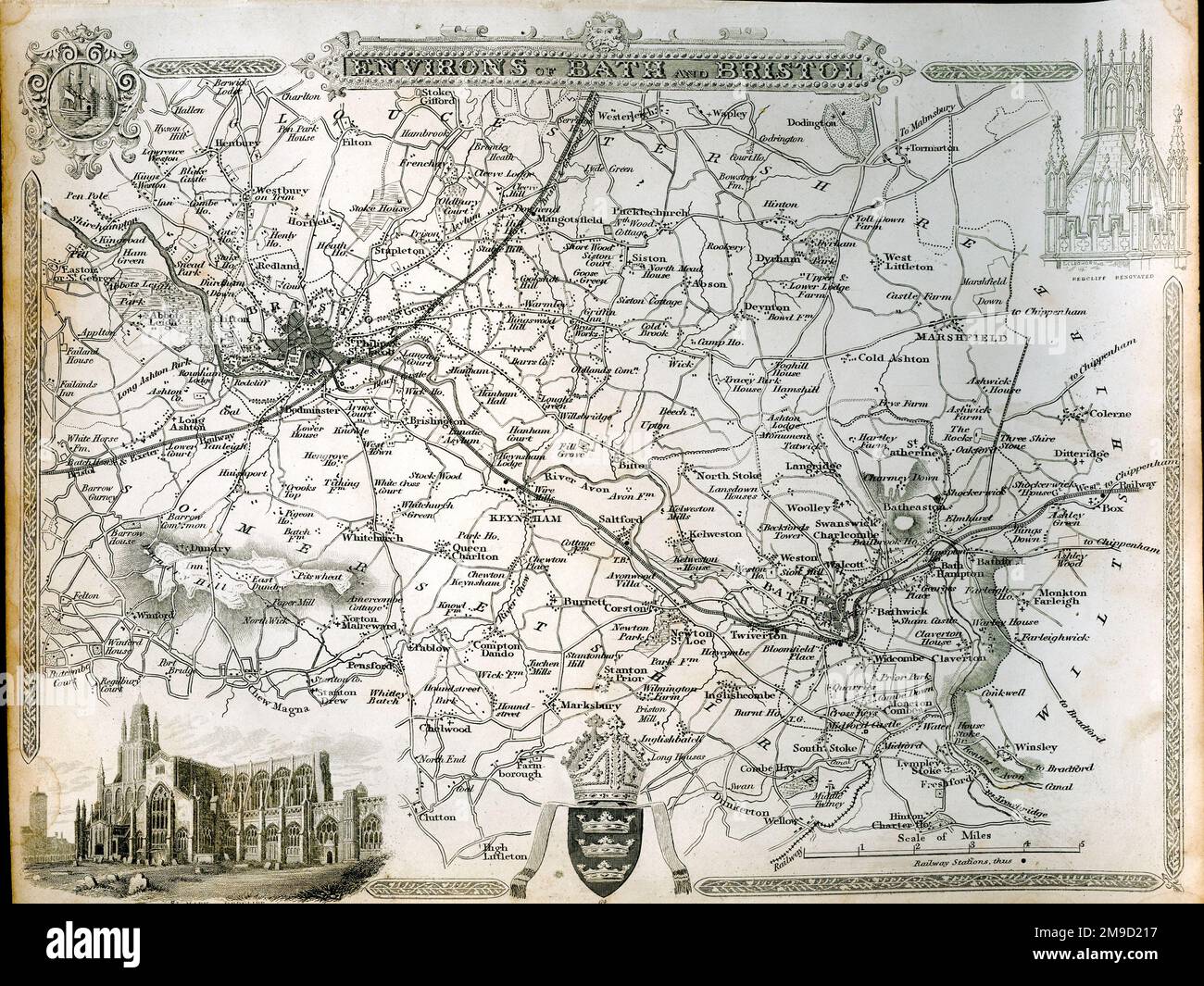 Dintorni di Bath & Bristol Foto Stock