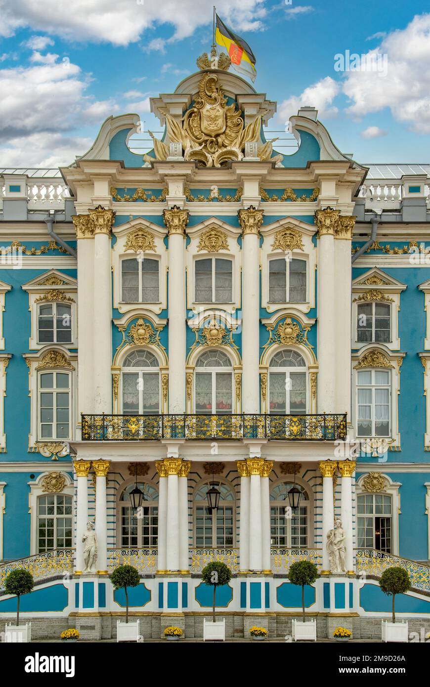 Ingresso al Palazzo di Caterina, Pushkin, Russia Foto Stock