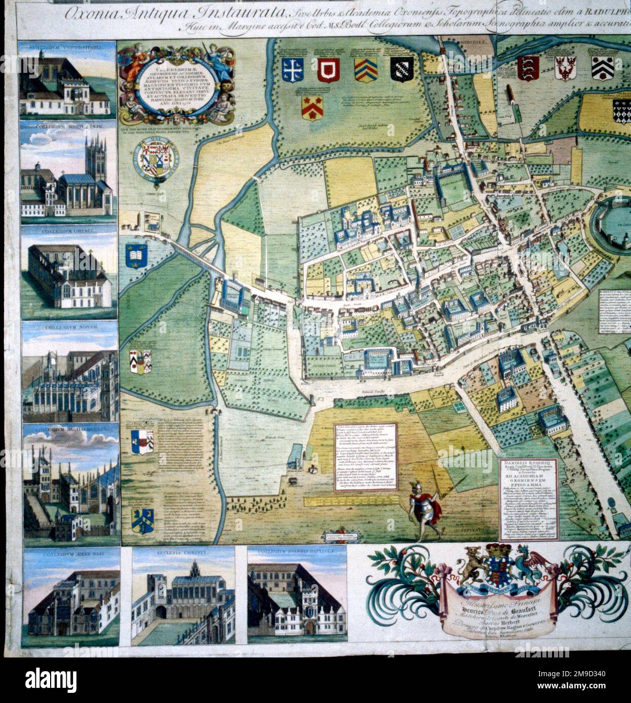 Mappa di Oxford Foto Stock