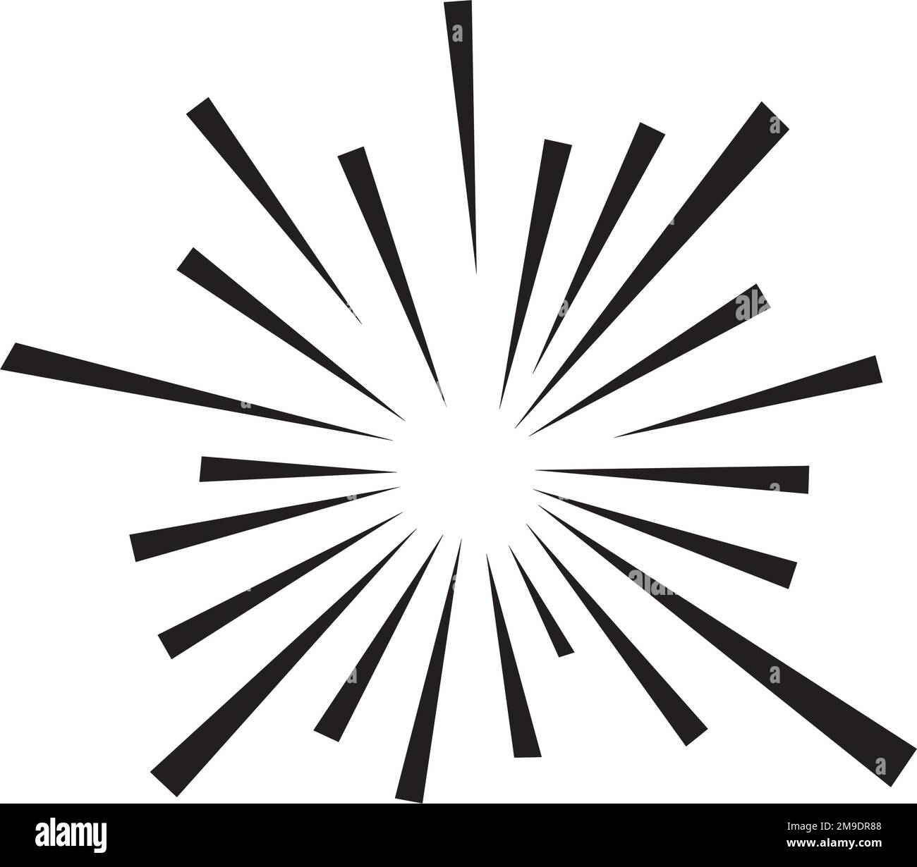 disegno di illustrazione del vettore del logo dei fuochi d'artificio Illustrazione Vettoriale