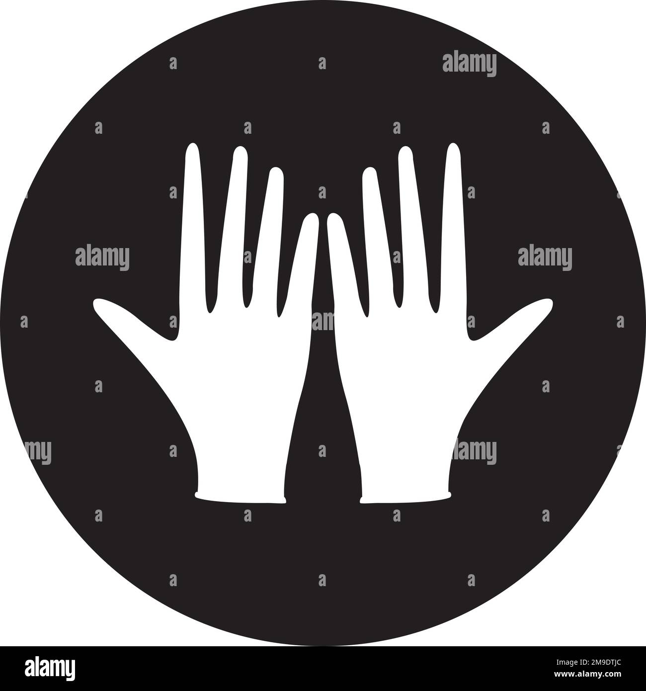 disegno illustrativo vettoriale del logo del guanto Illustrazione Vettoriale