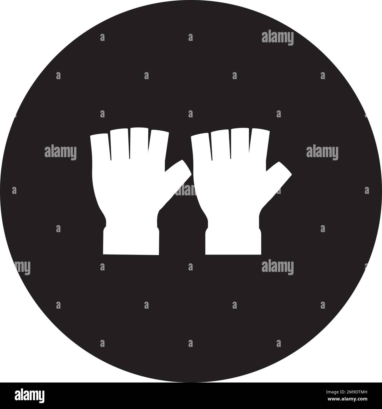 disegno illustrativo vettoriale del logo del guanto Illustrazione Vettoriale