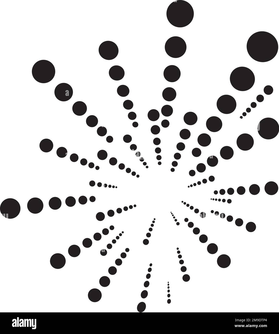 disegno di illustrazione del vettore del logo dei fuochi d'artificio Illustrazione Vettoriale