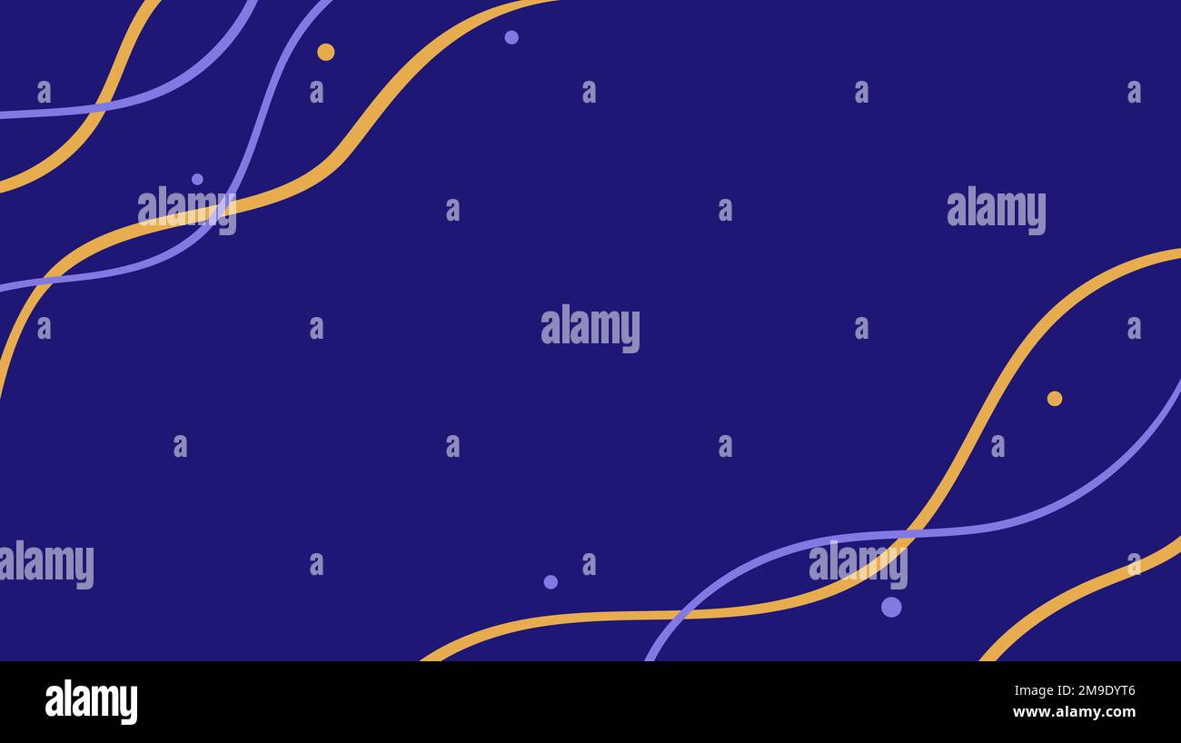 Sfondo astratto dell'onda. Carta da parati dalle linee ondulate colorate e testurizzate. Strisce curve e sfondo a punti. Illustrazione Vettoriale