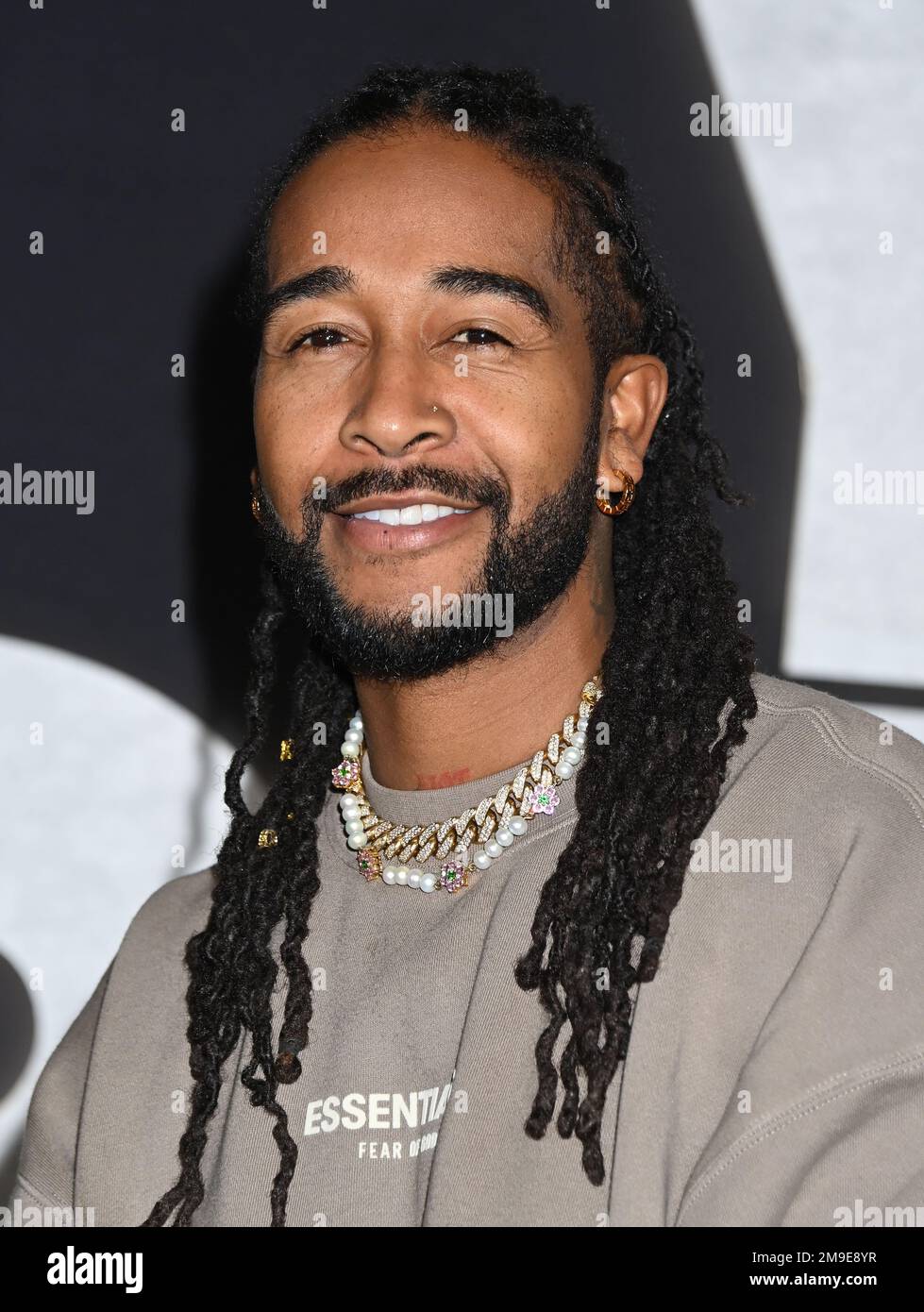 Westwood, Stati Uniti. 17th Jan, 2023. Omarion arriverà alla prima di "You People" di Netflix a Los Angeles, tenutasi il 17 gennaio 2023 al Regency Village Theatre di Westwood, California. © Tammie Arroyo/AFF-USA.com Credit: AFF/Alamy Live News Foto Stock