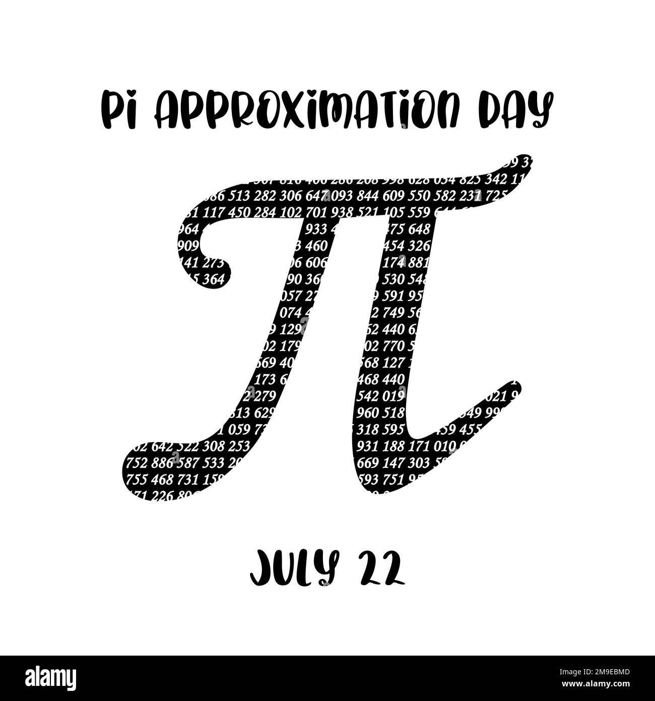 Felice giornata internazionale di matematica vettore sfondo illustrazione. Banner World Pi Day Illustrazione Vettoriale