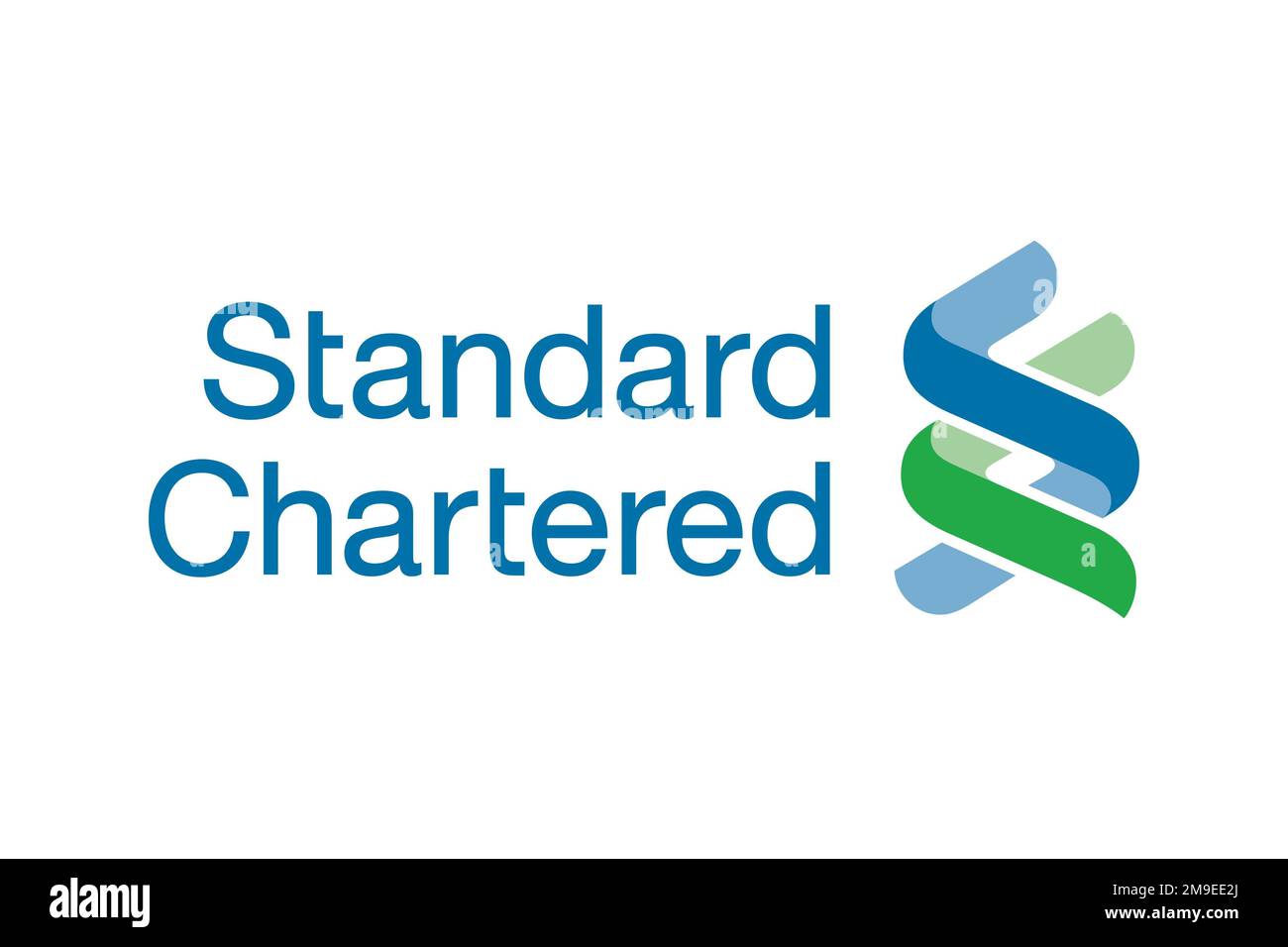 Standard con chartered, logo, sfondo bianco Foto Stock