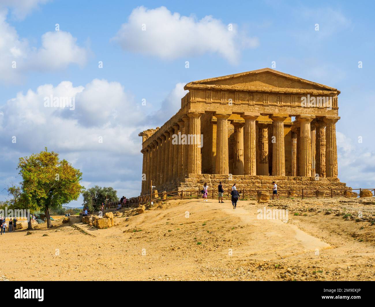 Tempio della Concordia - Valle dei Templi sito archeologico - Agrigento, Sicilia, Italia Foto Stock