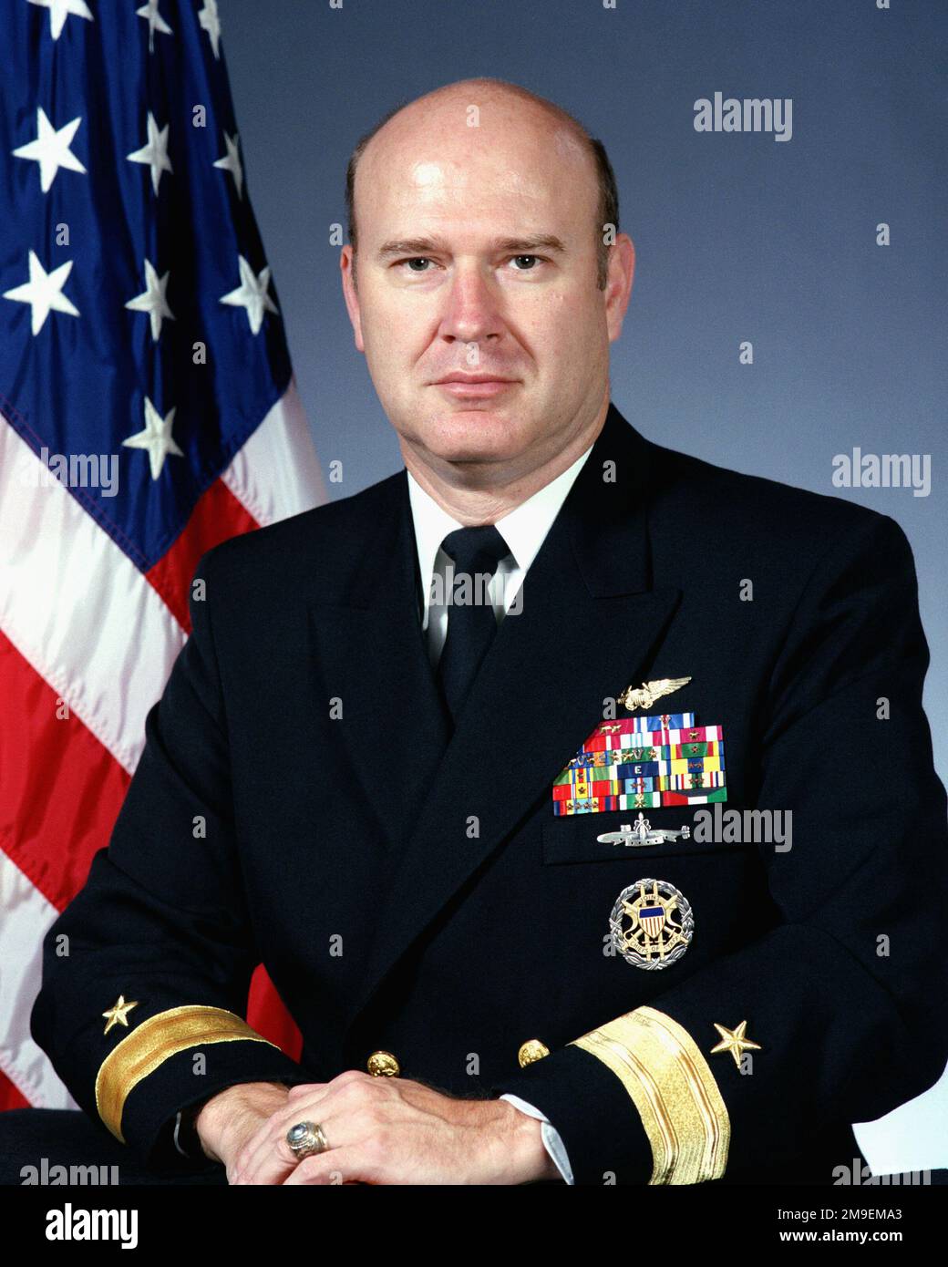 Ritratto dell'Ammiraglio posteriore (metà inferiore) Lewis C. Crenshaw, USN (scoperto). Base: Washington Stato: District of Columbia (DC) Nazione: Stati Uniti d'America (USA) Foto Stock