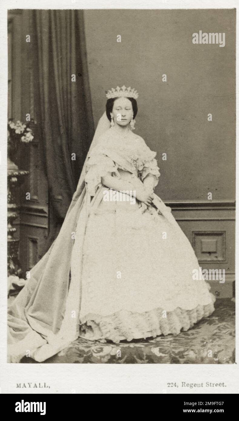 Vintage 19th ° secolo foto - Principessa di Assia Foto Stock