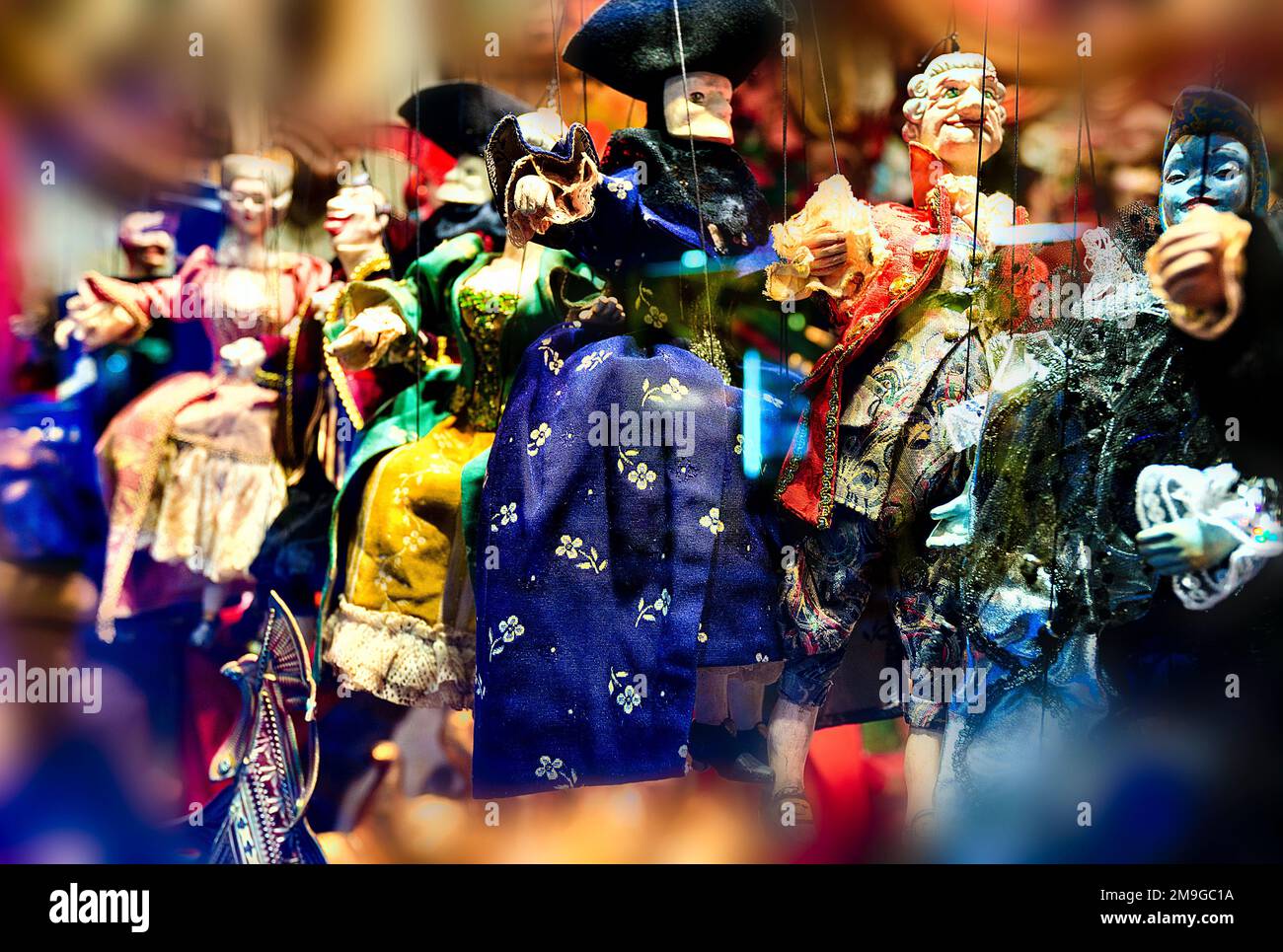 Marionette di Carnevale, Venezia, Italia Foto Stock