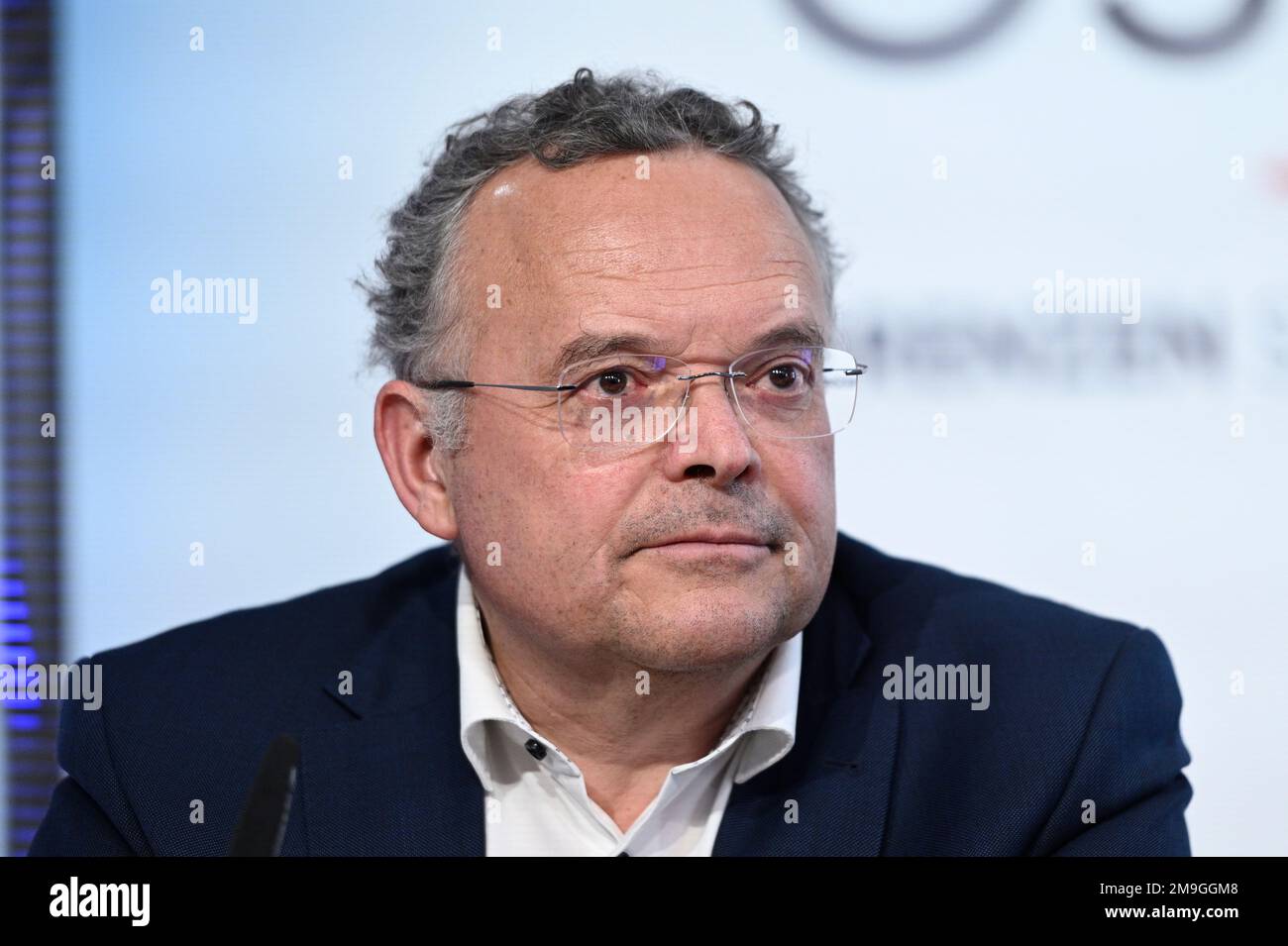 Vienna, Austria. 18th Jan, 2023. Presentazione del libro (Corona Fact Check) presso il centro stampa di FPÖ con FPÖ membro del Consiglio Nazionale Gerald Hauser Foto Stock