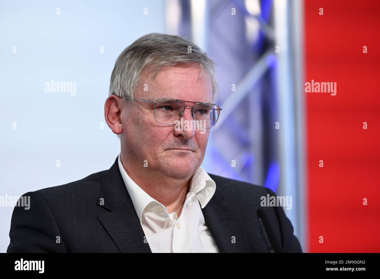 Vienna, Austria. 18th Jan, 2023. Presentazione del libro (Corona Fact Check) presso il media center di FPÖ con Univ.-DOZ. dr Hannes Strasser Foto Stock