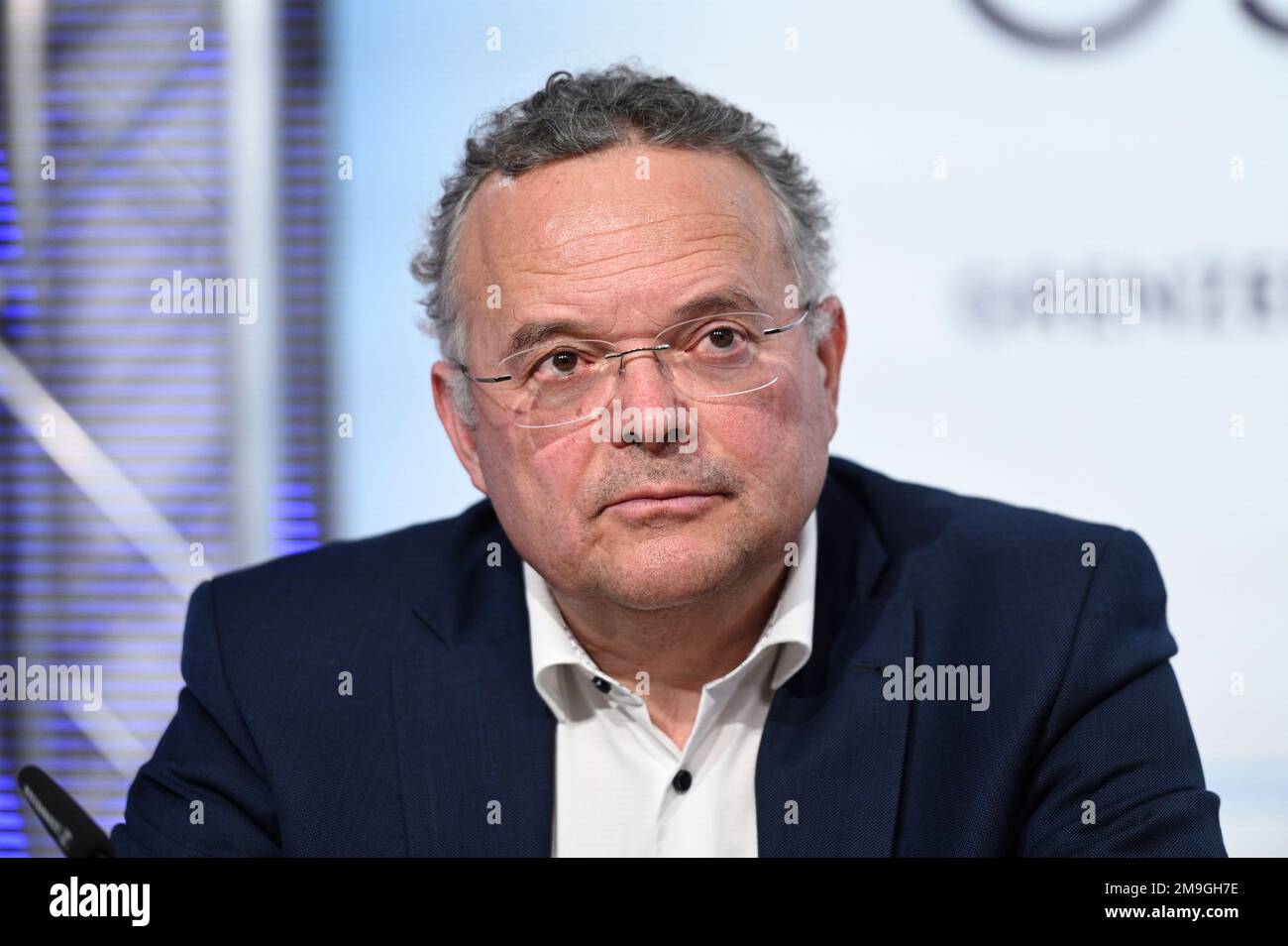 Vienna, Austria. 18th Jan, 2023. Presentazione del libro (Corona Fact Check) presso il centro stampa di FPÖ con FPÖ membro del Consiglio Nazionale Gerald Hauser Foto Stock