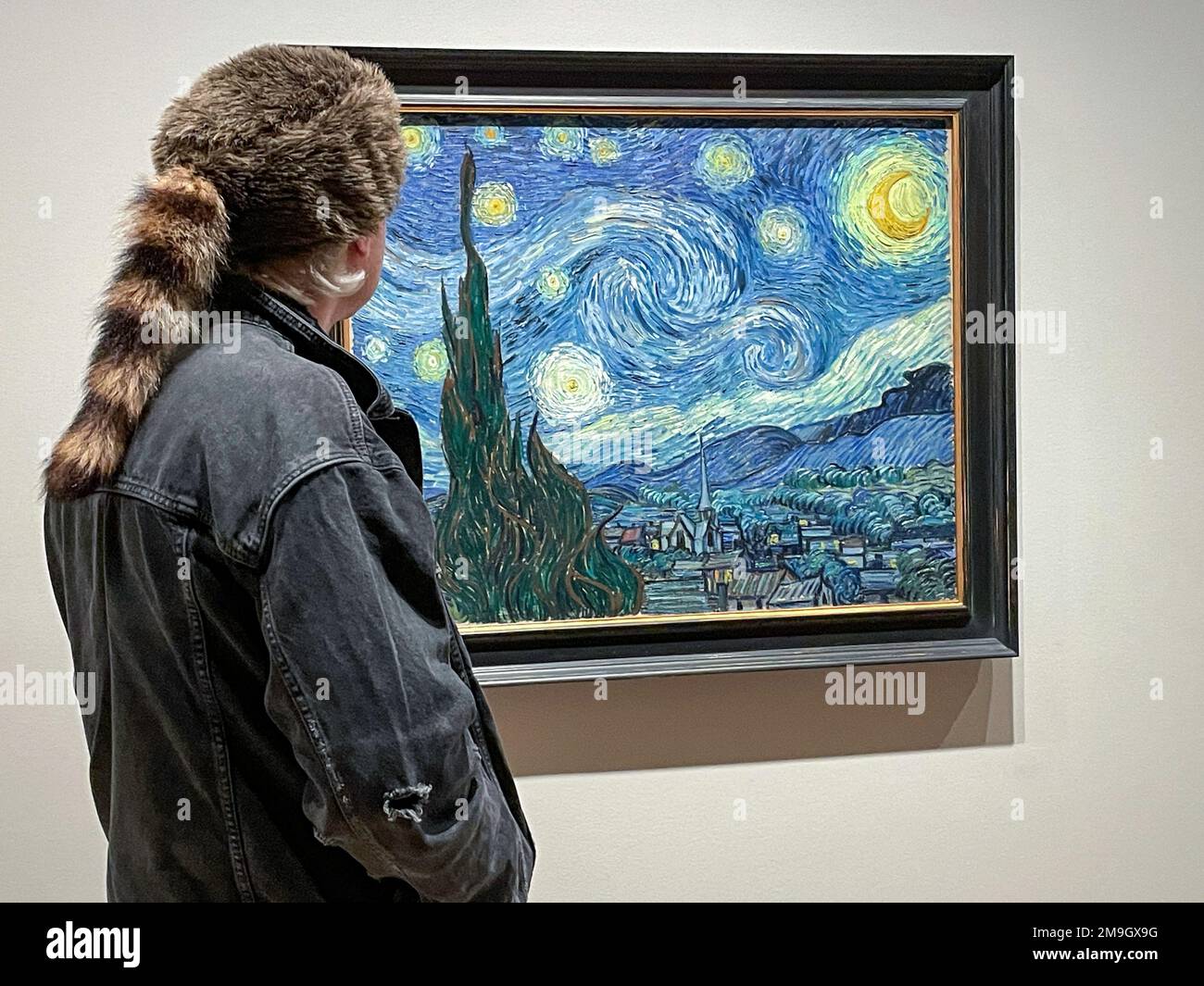 Starry Night è molto popolare a MoMA, 2023, NYC, USA Foto Stock