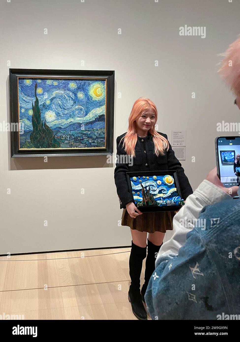 Starry Night è molto popolare a MoMA, 2023, NYC, USA Foto Stock