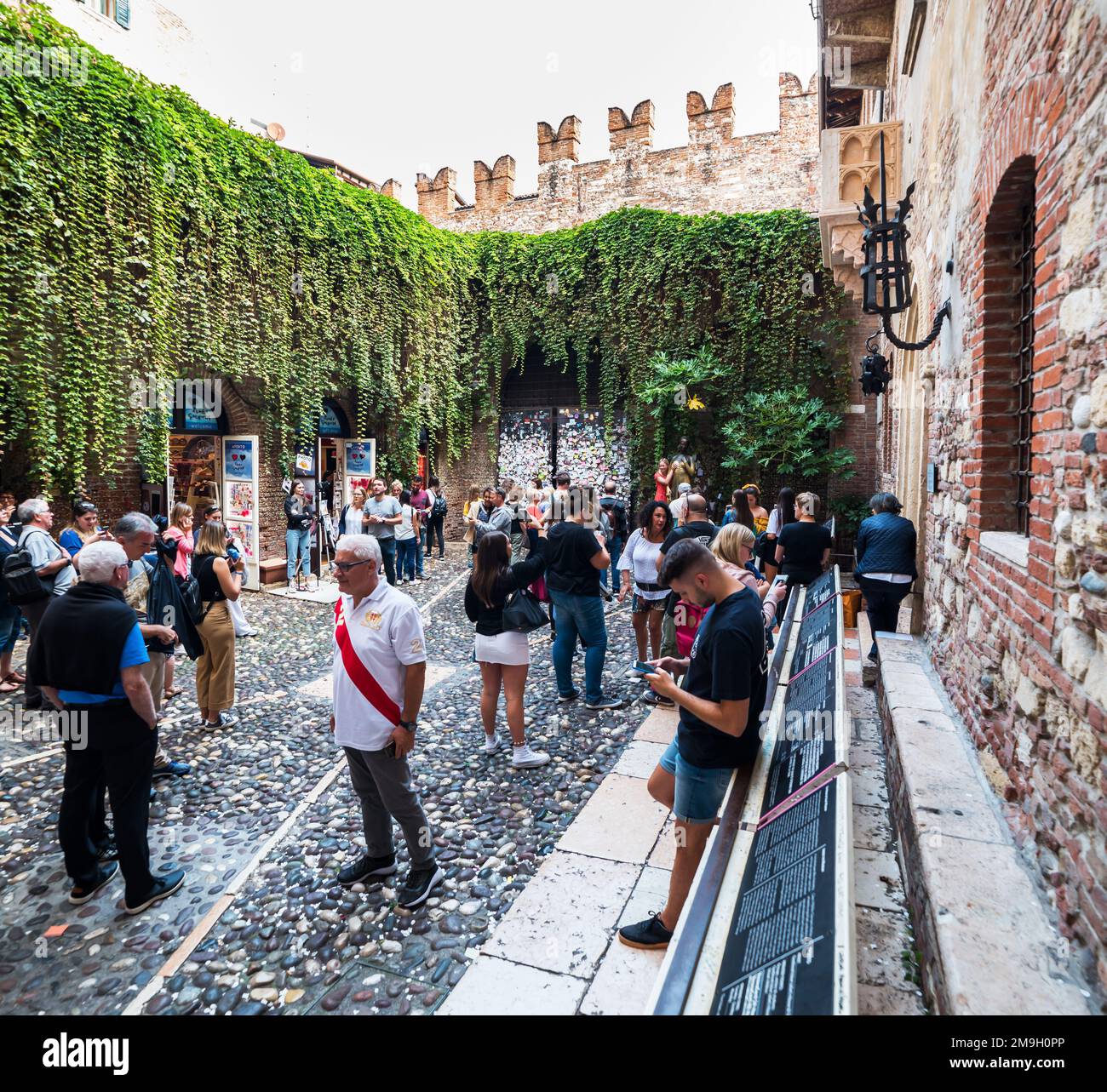 VERONA, ITALIA - 26 SETTEMBRE 2019: Casa di Giulietta a Verona. Luogo popolare per i turisti. Foto Stock