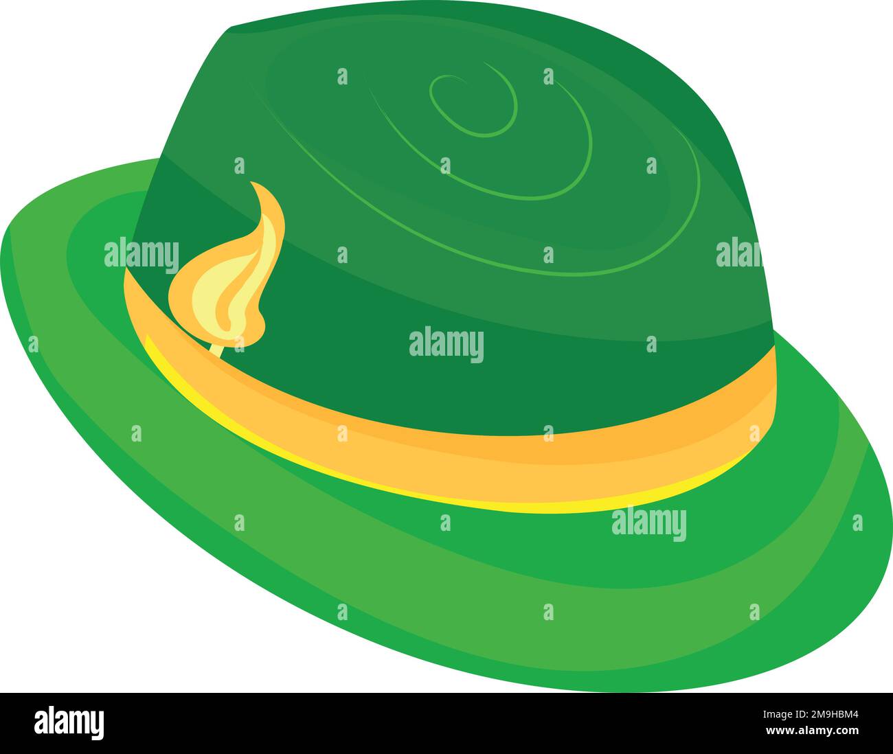 Isolato tradizionale tedesco cappello icona Vector Illustrazione Vettoriale