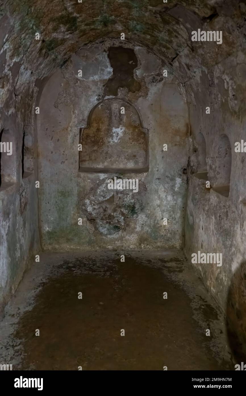 Tombe romane della Necropoli Romana de Carmona nel sud della Spagna Foto Stock