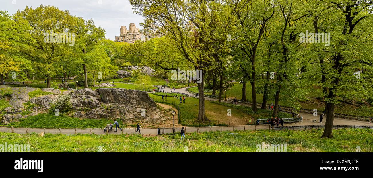 Il Central Park di New York City, New York, Stati Uniti d'America Foto Stock
