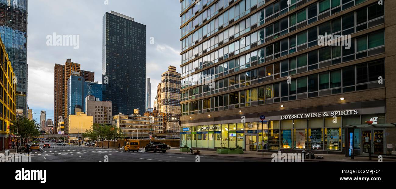 10th Avenue, West Side, New York City, New York, Stati Uniti Foto Stock