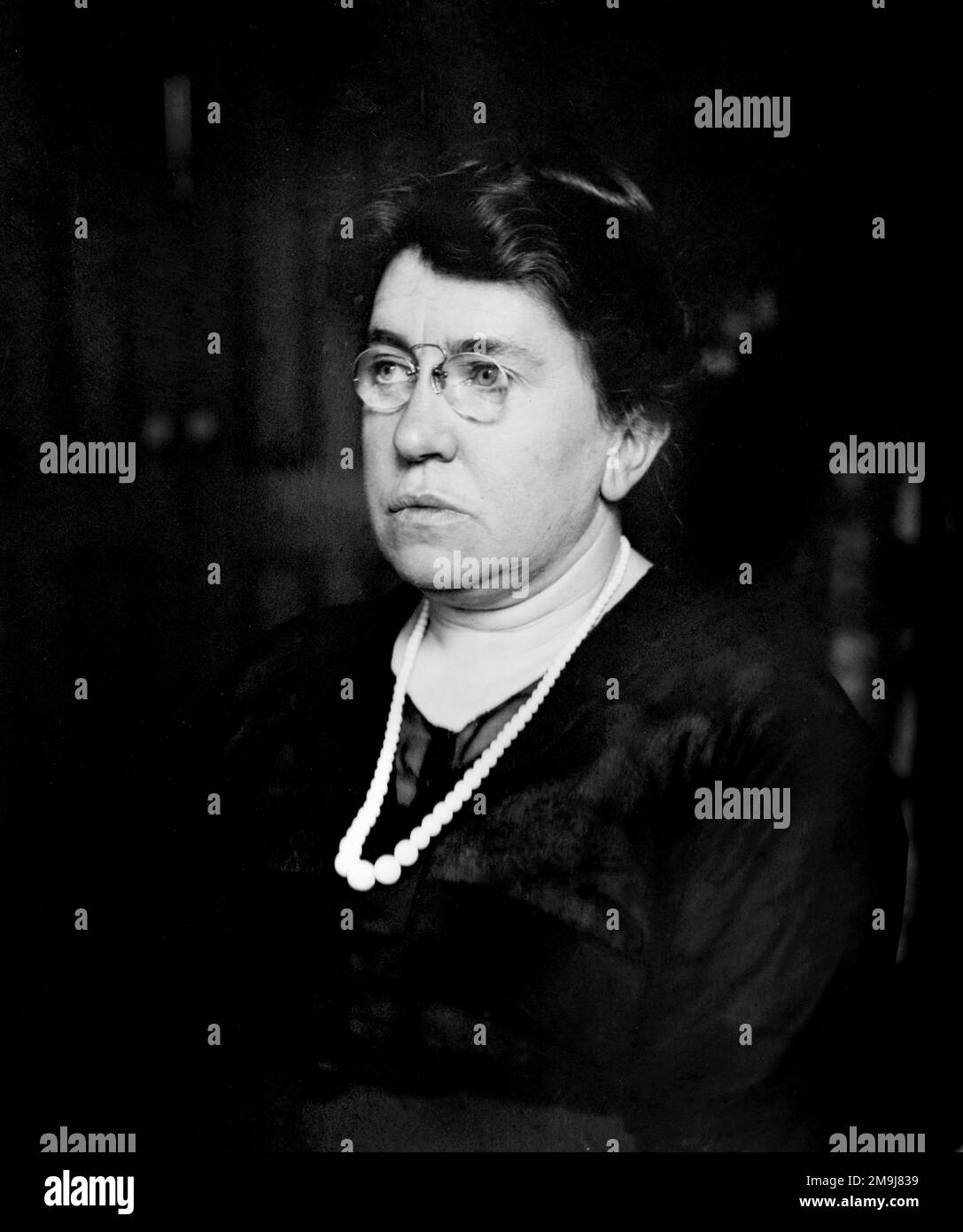 Emma Goldman. Ritratto dell'anarchico e attivista politico russo, Emma Goldman (1869-1940), Bain News Service, c. 1915-1920 Foto Stock