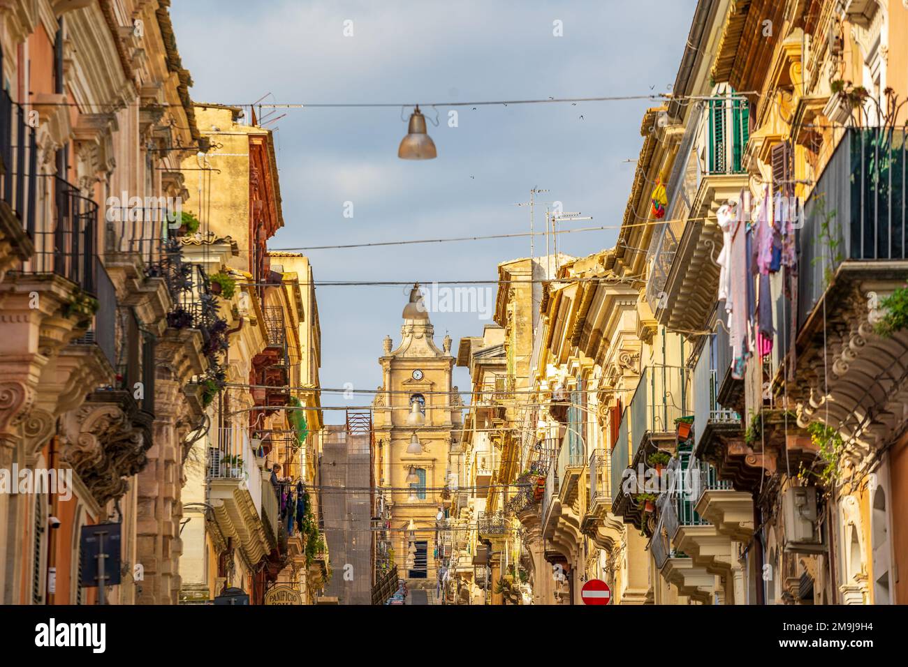 Veduta della città di Ragusa, Sicilia (Italia) Foto Stock