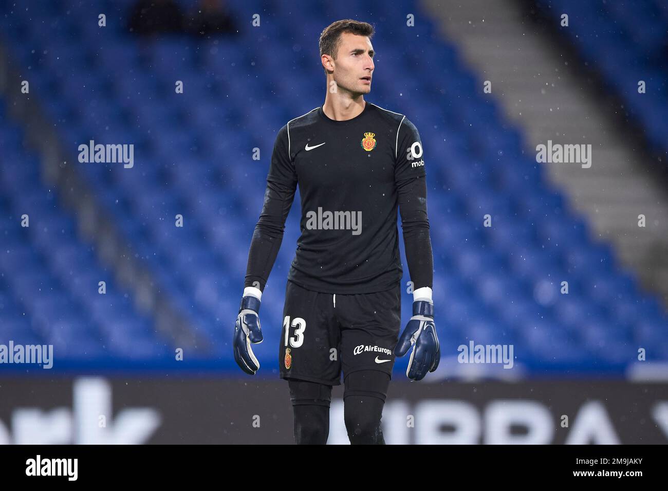 Dominik Greif di RCD Mallorca durante la partita della Copa del Rey tra Real Sociedad e RCD Mallorca allo Stadio reale Arena il 17 gennaio 2023, a San Foto Stock