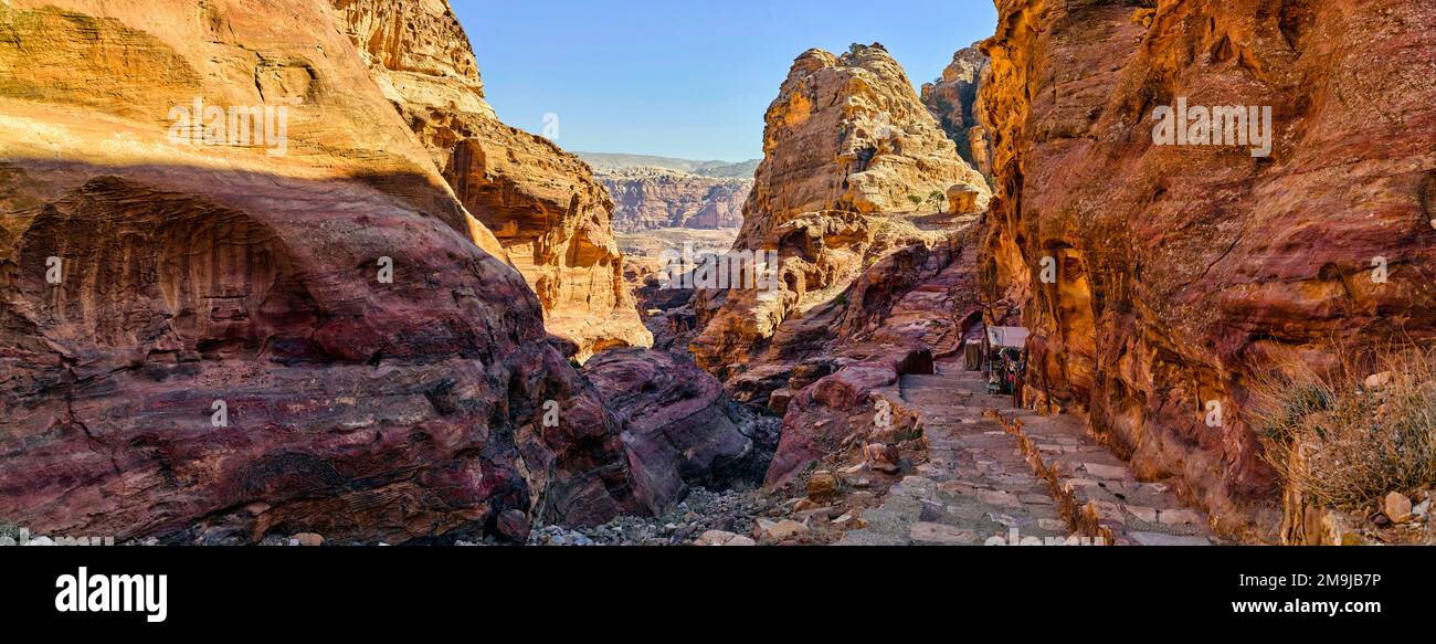 Ad Deir (il Monastero), Petra. Giordania meridionale Foto Stock