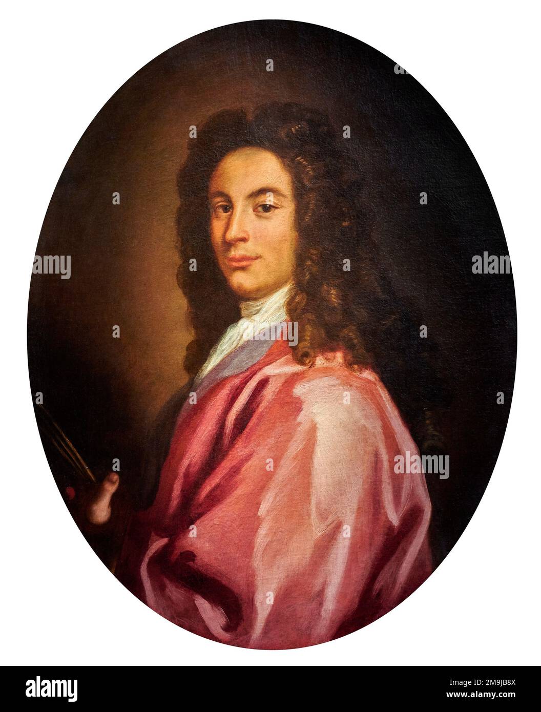 Autoritrato - olio su tela - Antonio balestra - fine del XVII secolo - Verona, Museo di Castelvecchio Foto Stock