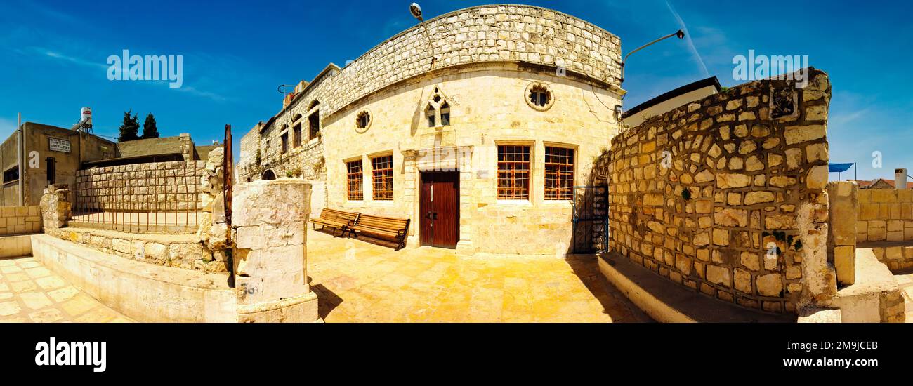 Esterno della Sinagoga di Ari Ashkenazi, Safed, Israele Foto Stock