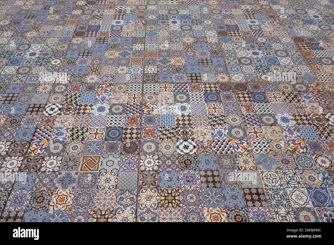 Pavimento in tessere mosaico, Luxor Egitto Foto Stock