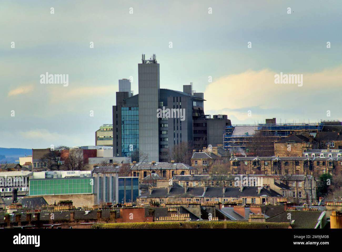 Edificio principale della Biblioteca dell'Università di Glasgow Foto Stock