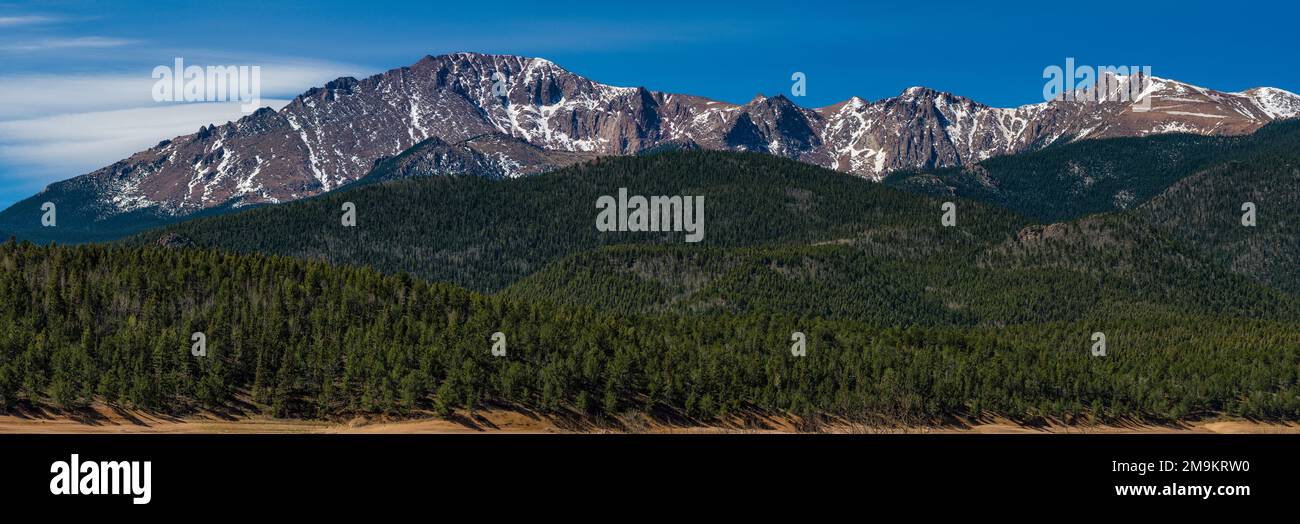 Mountain Landscape, Pikes Peak, Colorado, USA Foto Stock