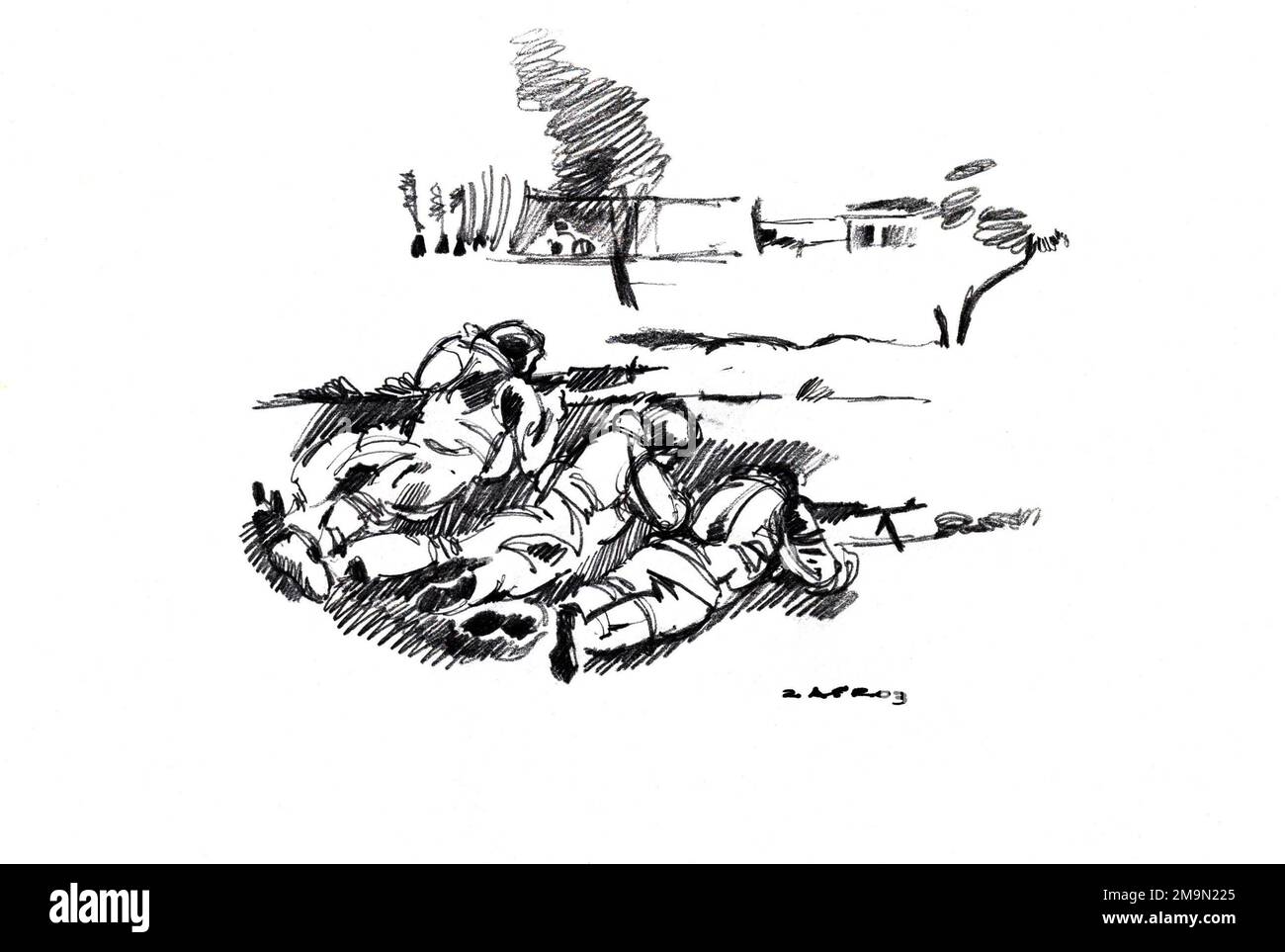 030402-M-7262C-038. Soggetto operativo/Serie: BASE DELLA LIBERTÀ IRACHENA: Anu Maniyah Paese: Iraq (IRQ) Foto Stock