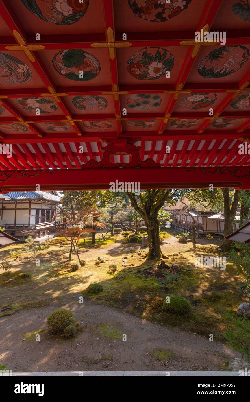 Particolare del Tempio Daikaku-ji, Kyoto, Giappone. Foto Stock