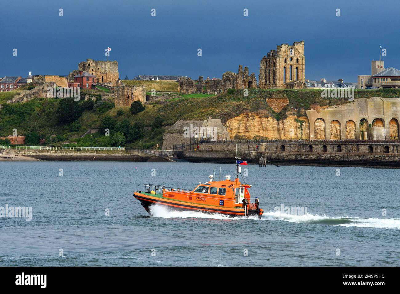 Il pilota britannico Collingwood al porto di Tyne. Foto Stock