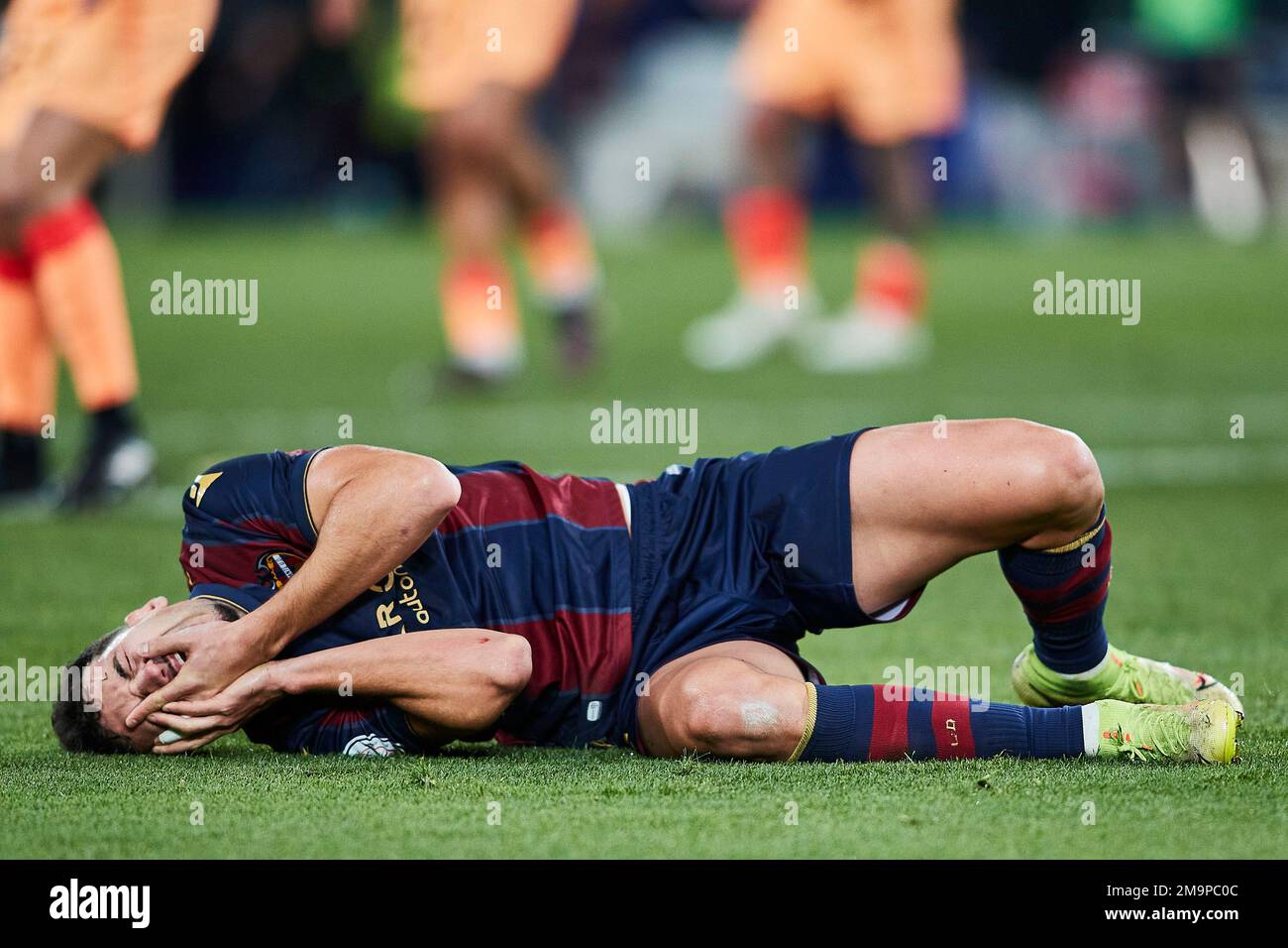 Valencia, Spagna. 18th Jan, 2023. Copa del Rey spagnola: Levante UD / Atletico de Madrid. Credit: Saolab/Alamy Live News Foto Stock