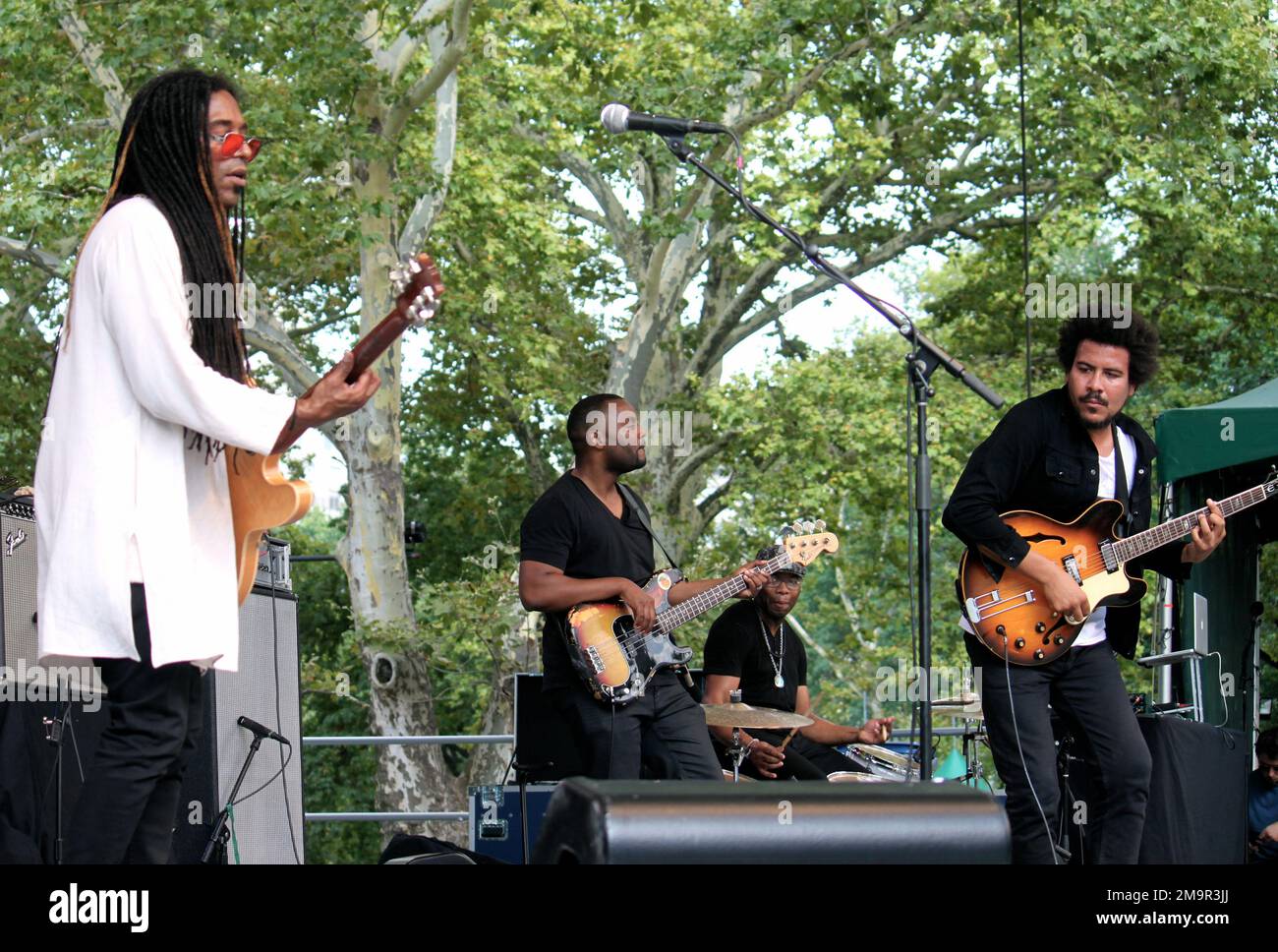 Liam Bailey in concerto al Central Park Summerstage di New York Foto Stock